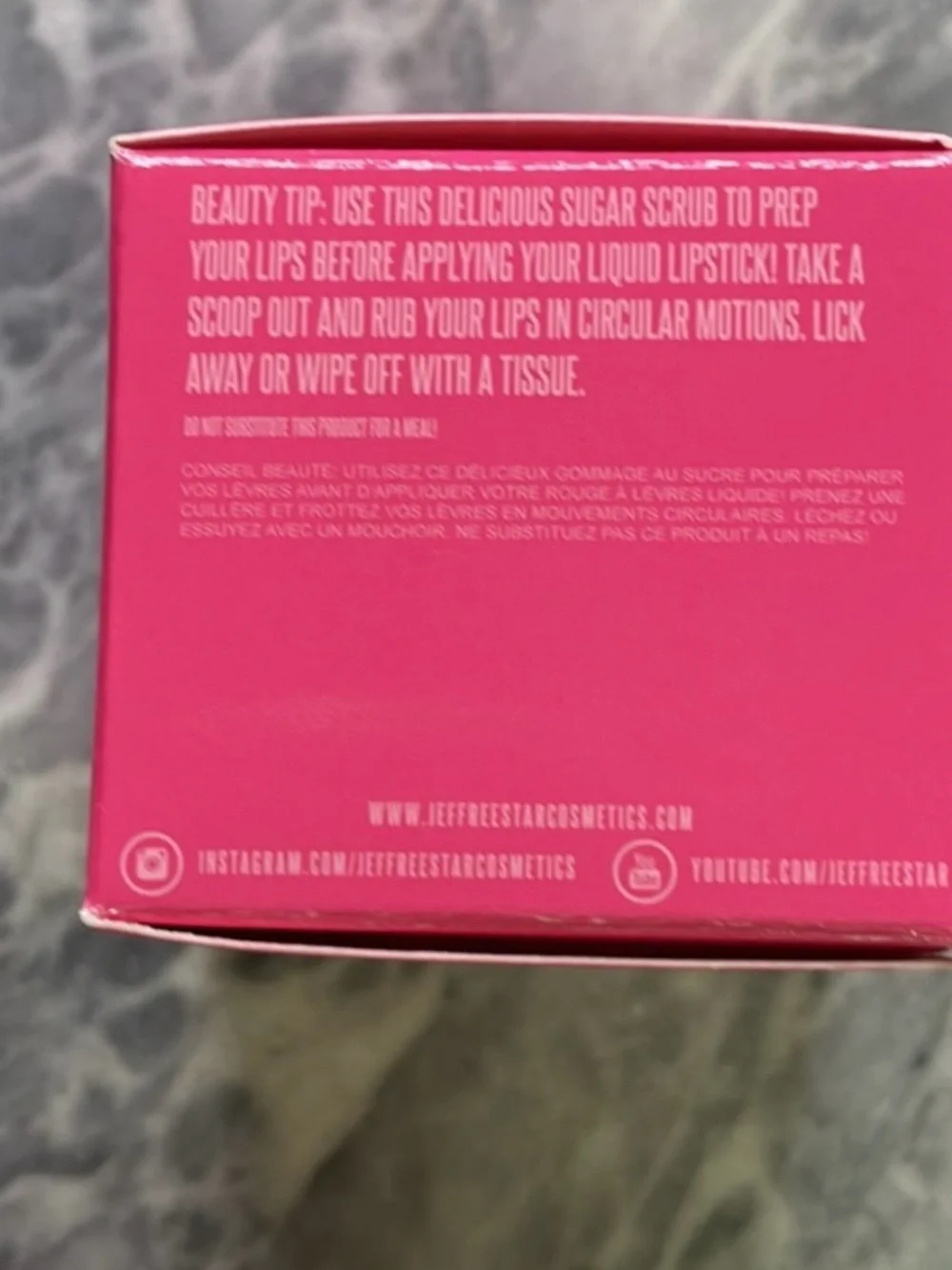 New Jeffree Star Lip Scrub Rainbow Sherbert
